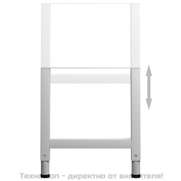 Подвижни рамки за работна маса метал 2 бр 55x(69-95,5) см сиви