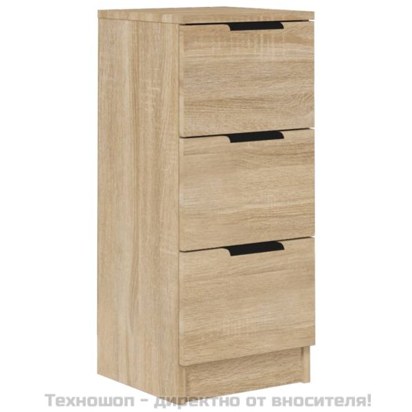 Сайдборд, дъб сонома, 30x30x70 см, инженерно дърво