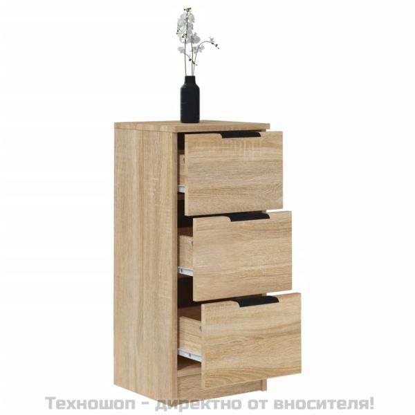 Сайдборд, дъб сонома, 30x30x70 см, инженерно дърво