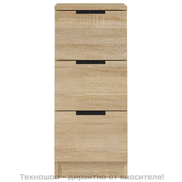Сайдборд, дъб сонома, 30x30x70 см, инженерно дърво