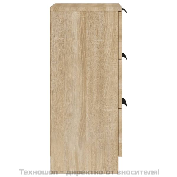 Сайдборд, дъб сонома, 30x30x70 см, инженерно дърво
