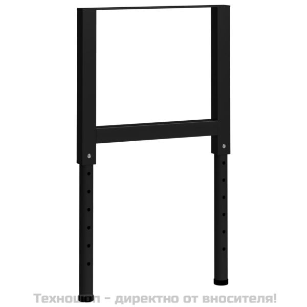 Подвижни рамки за работна маса метал 2 бр 55x(69-95,5) см черни