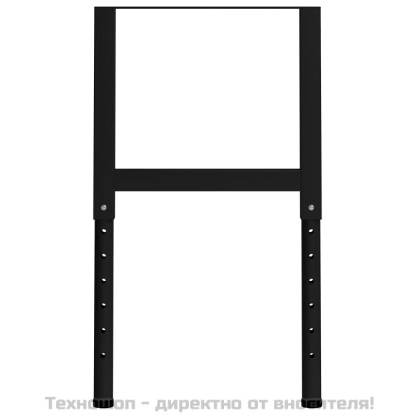 Подвижни рамки за работна маса метал 2 бр 55x(69-95,5) см черни