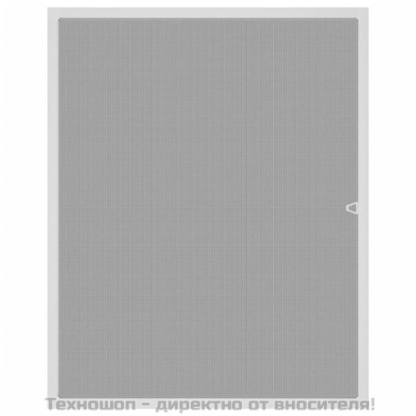 Мрежа против насекоми за прозорци, бяла, 80x100 см