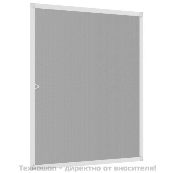 Мрежа против насекоми за прозорци, бяла, 80x100 см