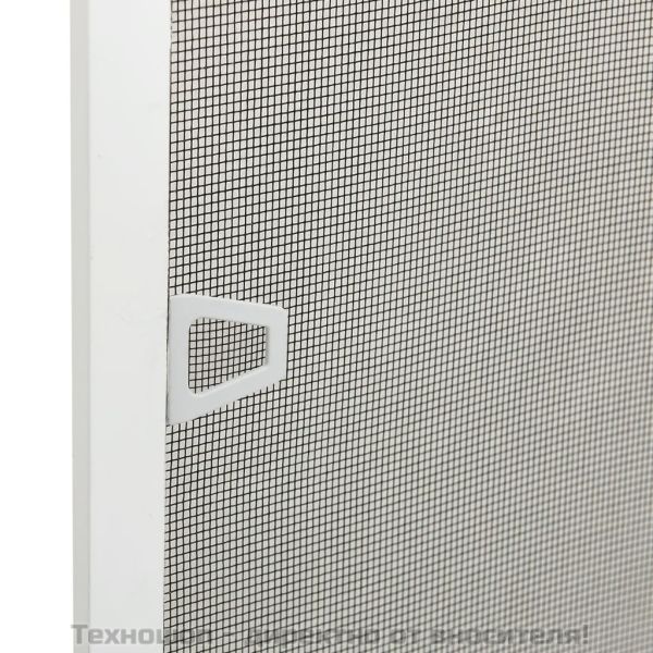 Мрежа против насекоми за прозорци, бяла, 80x100 см