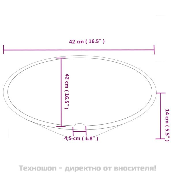 Мивки, 2 бр, бели, 42x42x14 см, керамика