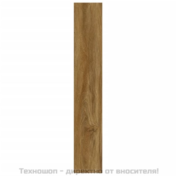 Стенни панели, с вид на дърво, кафяви, PVC, 2,06 м²