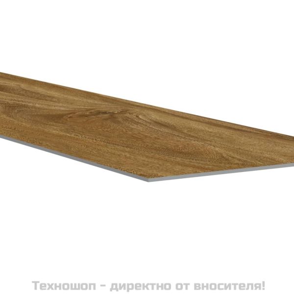 Стенни панели, с вид на дърво, кафяви, PVC, 2,06 м²
