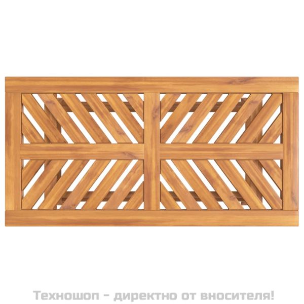 Градински лаундж комплект от 2 части, акациево дърво масив