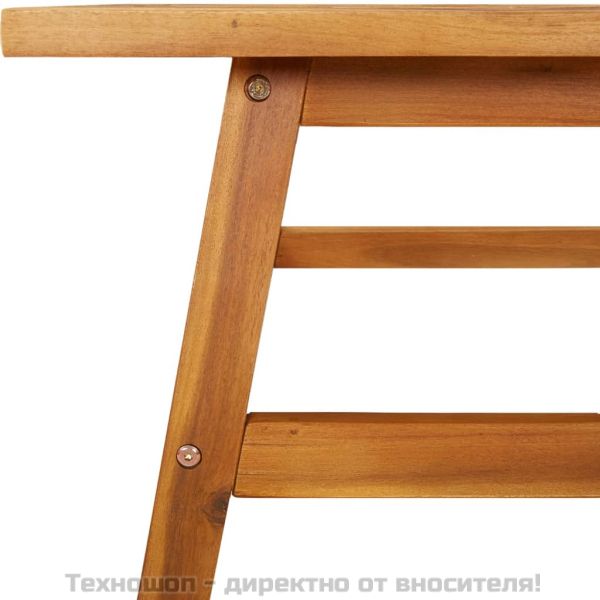 Градински лаундж комплект от 2 части, акациево дърво масив