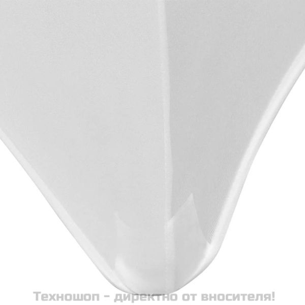 Еластанов калъф за маса, 2 бр, 243х76х74 см, бял