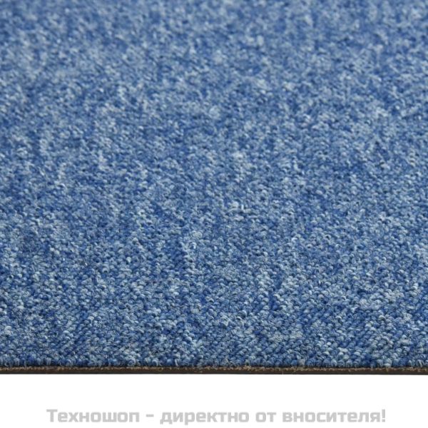 Килимни плочки за под, 20 бр, 5 м², 50x50 см, сини