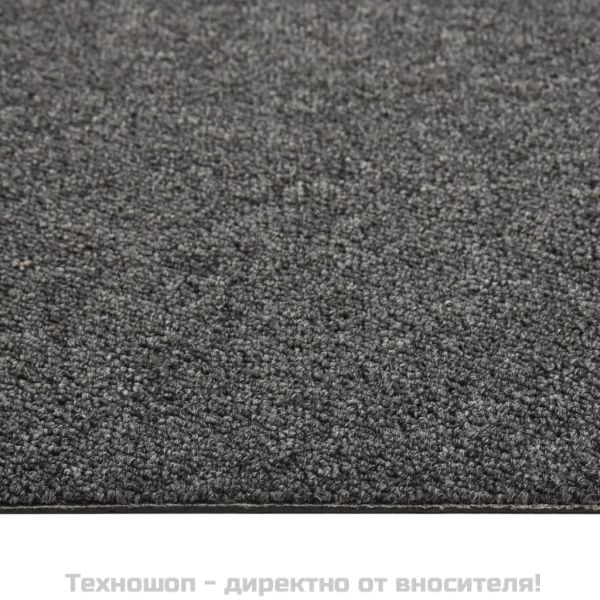 Килимни плочки за под, 20 бр, 5 м², 50x50 см, антрацит