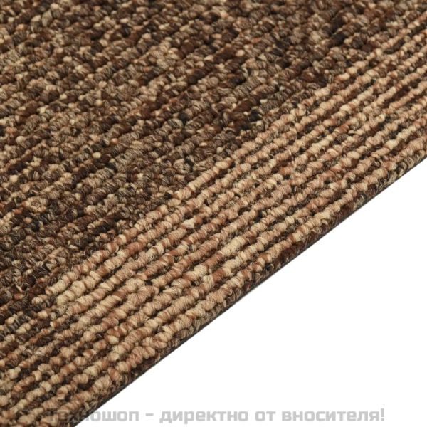 Килимни плочки за под, 20 бр, 5 м², кафяви
