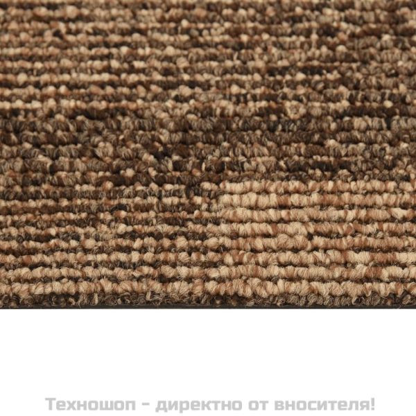 Килимни плочки за под, 20 бр, 5 м², кафяви