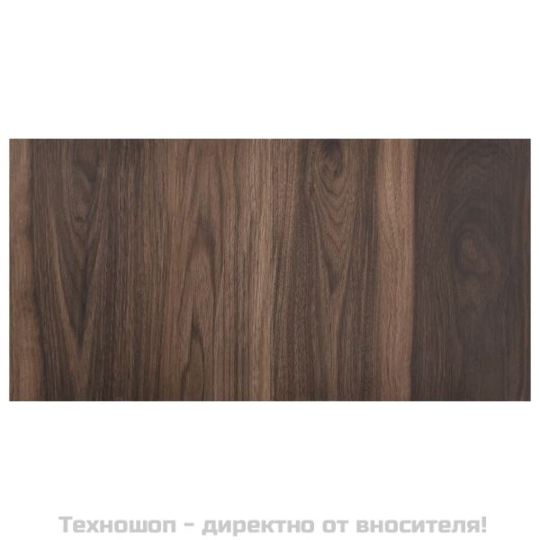 Самозалепващи подови дъски, 55 бр, PVC, 5,11 м², тъмнокафяви