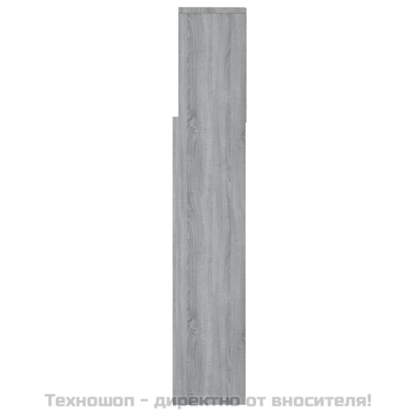 Табла за легло тип шкаф, сив сонома, 160x19x103,5 см