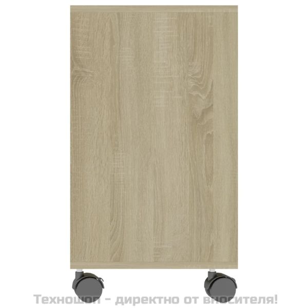 Странична маса, сонома дъб, 70x35x55 см, инженерна дървесина