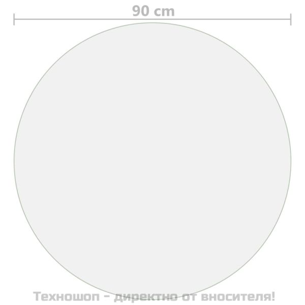 Протектор за маса, прозрачен, Ø 90 см, 1,6 мм, PVC