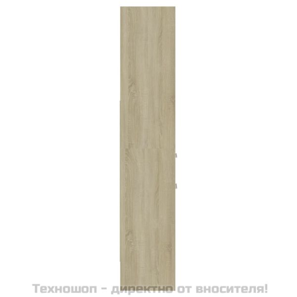 Библиотека, дъб сонома, 40x35x180 см, инженерно дърво