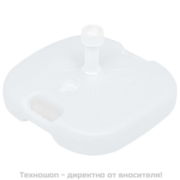 Основа за чадър, за пясък/вода, 16 л, бяла, пластмаса