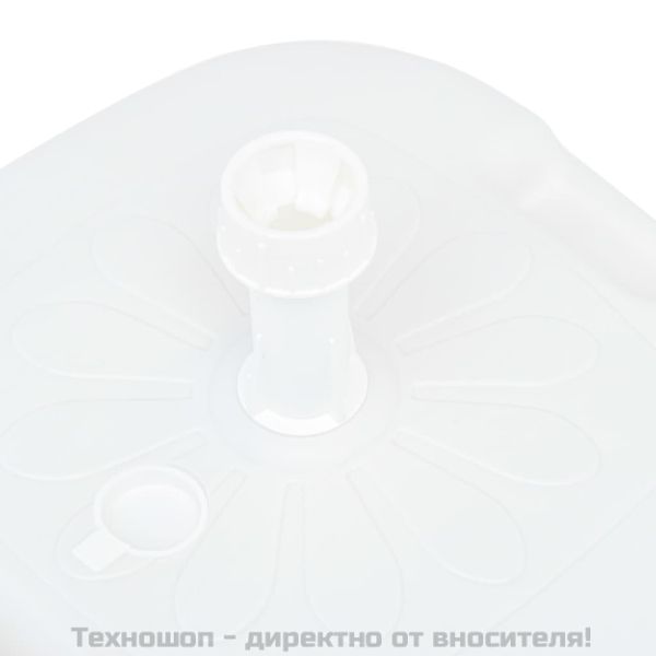 Основа за чадър, за пясък/вода, 16 л, бяла, пластмаса