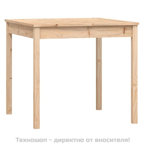 Градински бистро комплект от 3 части, бор масив