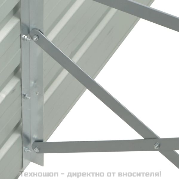 Градинска висока леха поцинкована стомана 400x80x77 см кафява