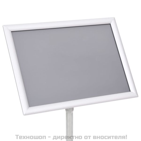 A3 постер борд на стойка, сребрист, алуминиева сплав