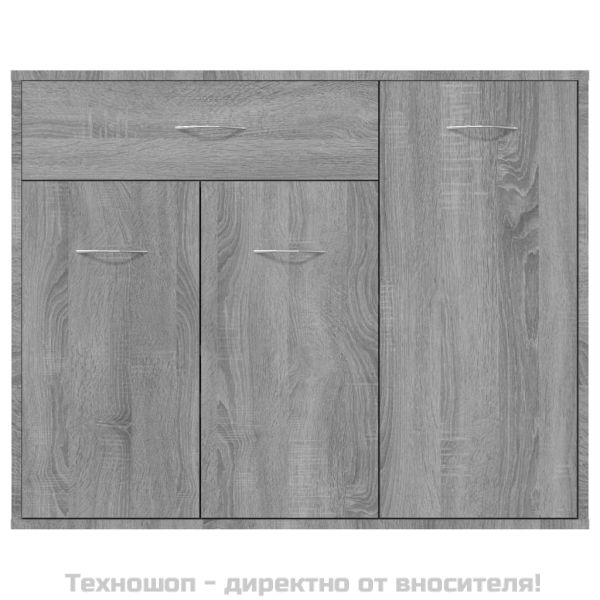 Сайдборд, сив сонома, 88x30x70 см, инженерно дърво