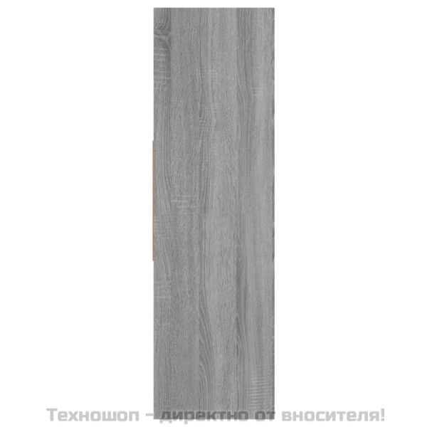 Библиотека, сив сонома, 97,5x29,5x100 см, инженерно дърво