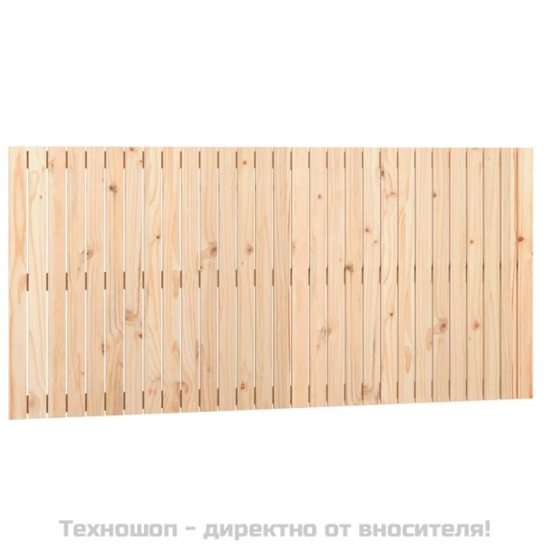 Стенна табла за спалня, 185x3x90 см, борово дърво масив