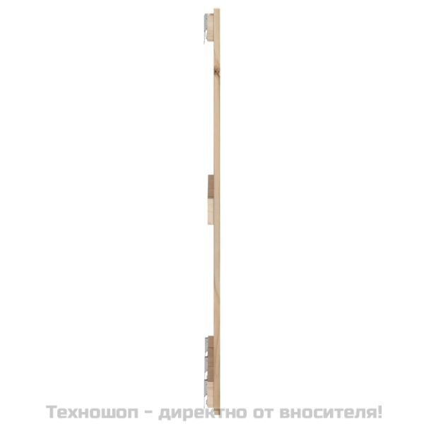 Стенна табла за спалня, 185x3x90 см, борово дърво масив