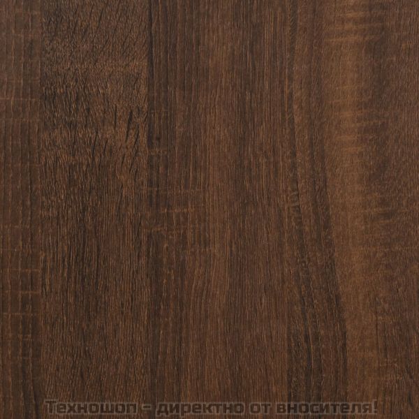 Странични маси, 2 бр, Кафяв дъб, 40x42x50 см, инженерно дърво