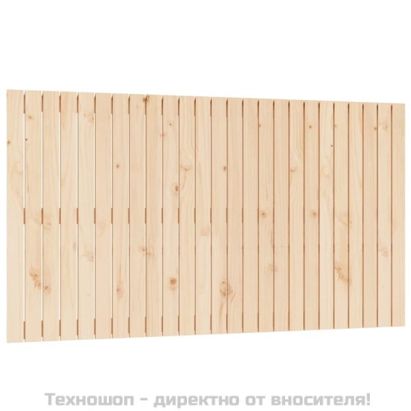 Стенна табла за спалня, 159,5x3x90 см, борово дърво масив