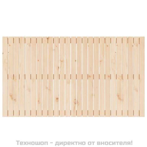 Стенна табла за спалня, 159,5x3x90 см, борово дърво масив