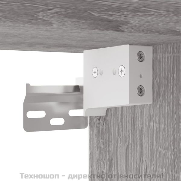 Комплект ТВ шкафове от 4 части, сив сонома, инженерно дърво