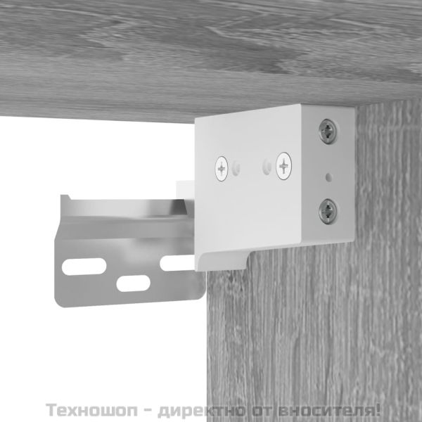 Комплект ТВ шкафове от 2 части, сив сонома, инженерно дърво