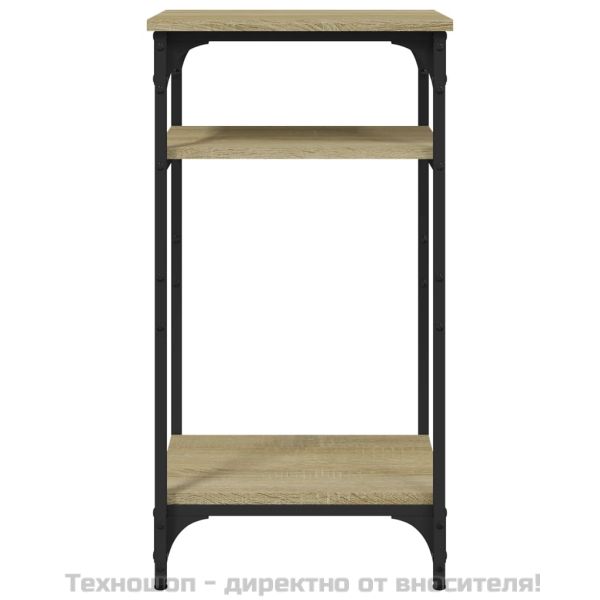 Странична маса, дъб сонома, 40x30x75 см, инженерно дърво