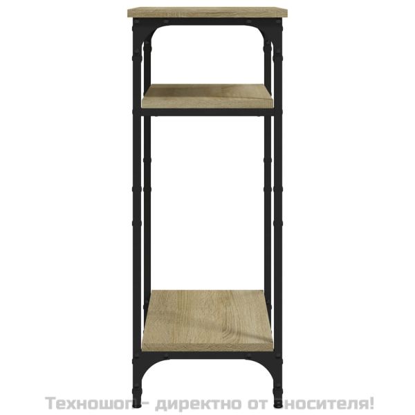 Странична маса, дъб сонома, 40x30x75 см, инженерно дърво