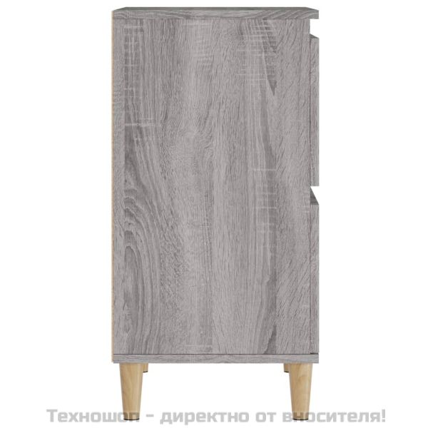 Сайдборд, 2 бр, сив сонома, 60x35x70 см, инженерно дърво