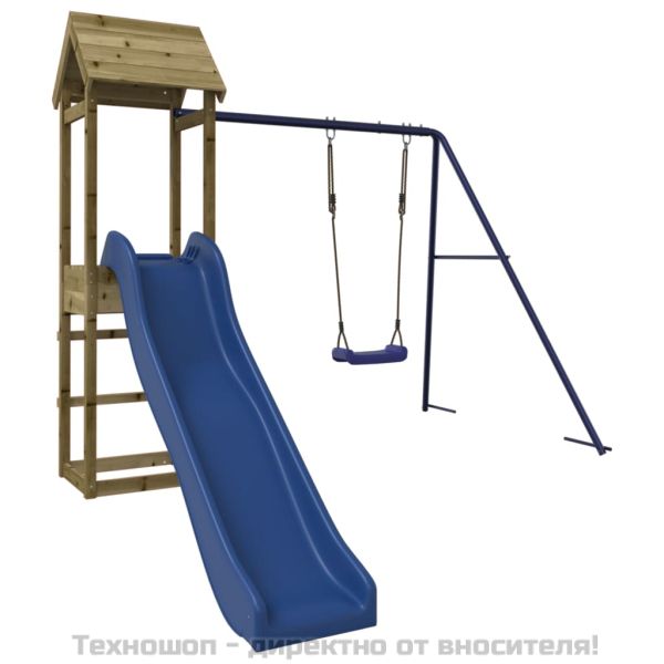 Комбинирано детско съоръжение за игра, импрегниран бор