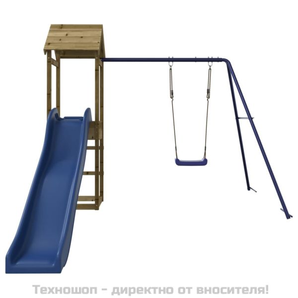 Комбинирано детско съоръжение за игра, импрегниран бор