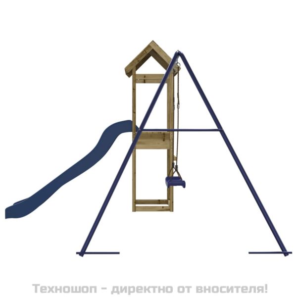 Комбинирано детско съоръжение за игра, импрегниран бор