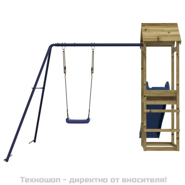 Комбинирано детско съоръжение за игра, импрегниран бор