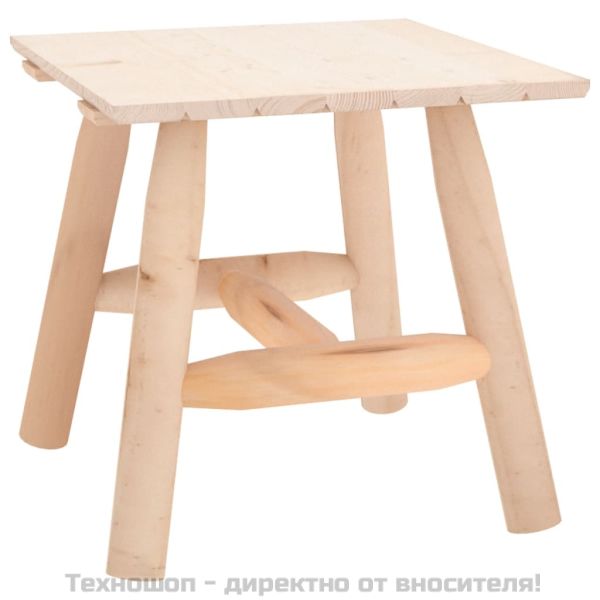 Странична маса, 49x49x50 cм, смърч масив
