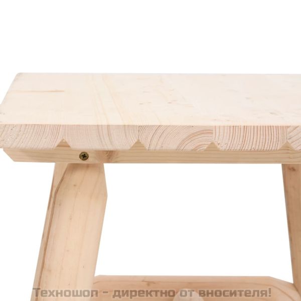 Странична маса, 49x49x50 cм, смърч масив