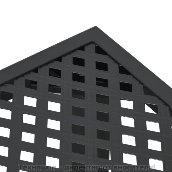 Градинска маса антрацит 165x80x72 cм стомана