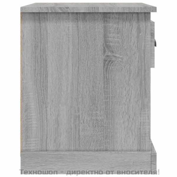 Нощни шкафчета, 2 бр, сив сонома, 39x39x47,5см, инженерно дърво